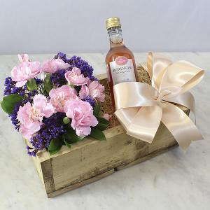 Caja con Vino Rosado