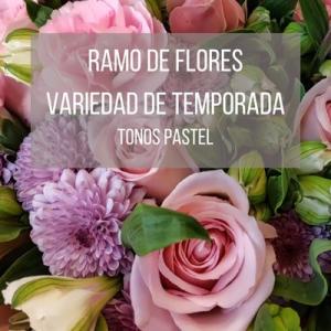 Ramo de flores en tonos pastel - envio a domicilio